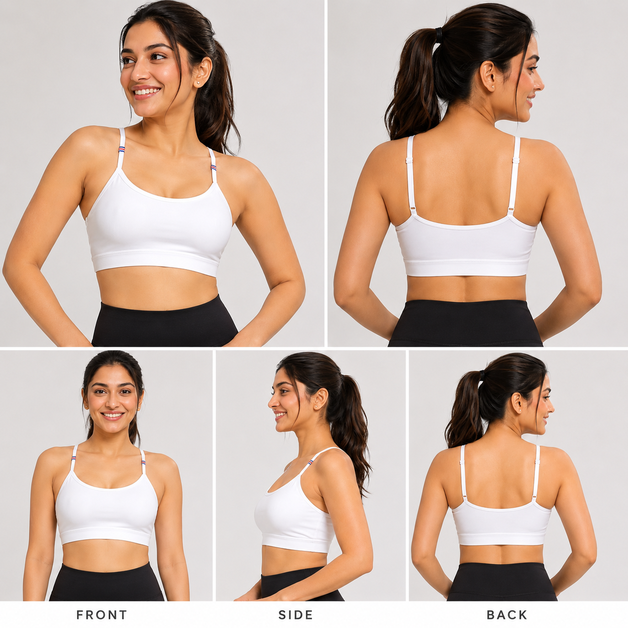 Women's Lightly Padded Sports Bra | Stretchable Non-Wired Seamless Bra for Gym, Yoga & Daily Wear (Free Size)