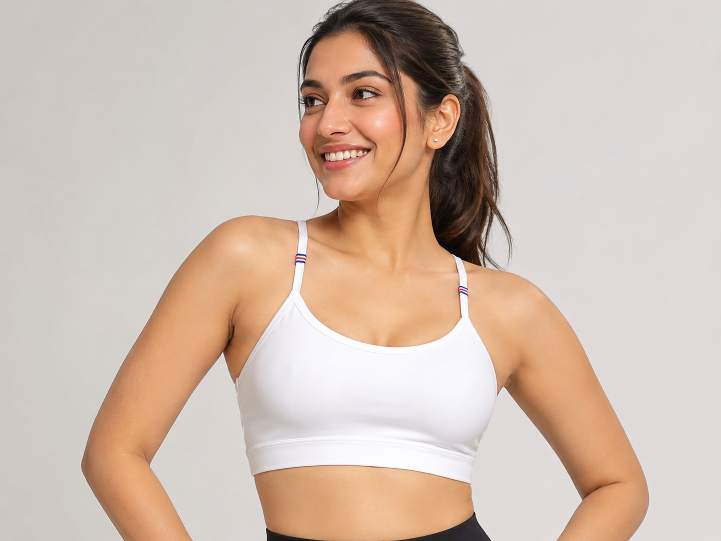Women's Lightly Padded Sports Bra | Stretchable Non-Wired Seamless Bra for Gym, Yoga & Daily Wear (Free Size)