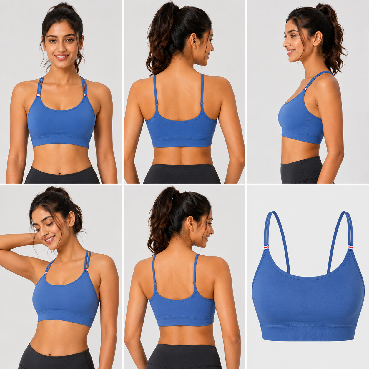 Women's Lightly Padded Sports Bra | Stretchable Non-Wired Seamless Bra for Gym, Yoga & Daily Wear (Free Size)