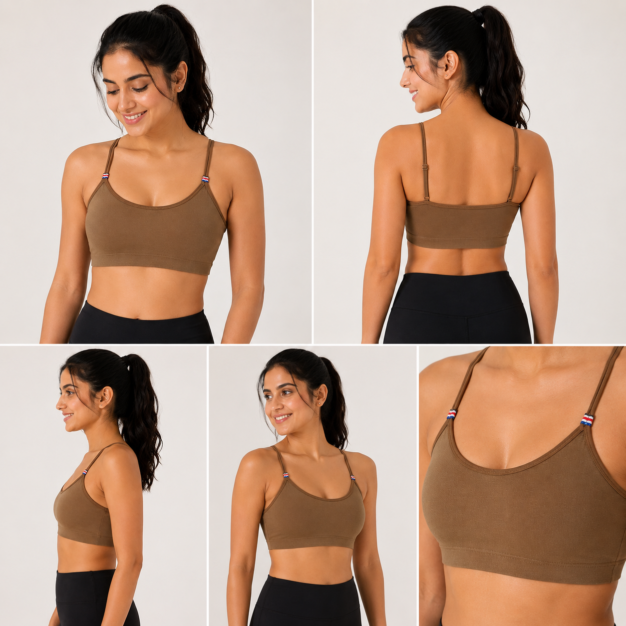 Women's Lightly Padded Sports Bra | Stretchable Non-Wired Seamless Bra for Gym, Yoga & Daily Wear (Free Size)
