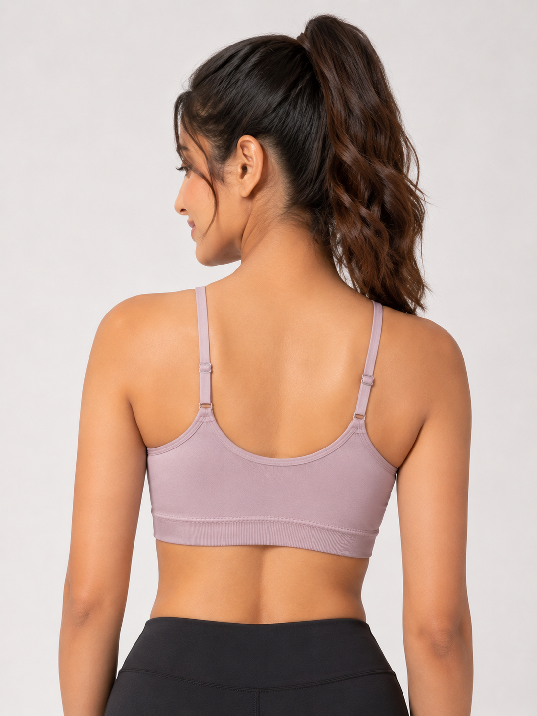 Women's Lightly Padded Sports Bra | Stretchable Non-Wired Seamless Bra for Gym, Yoga & Daily Wear (Free Size)