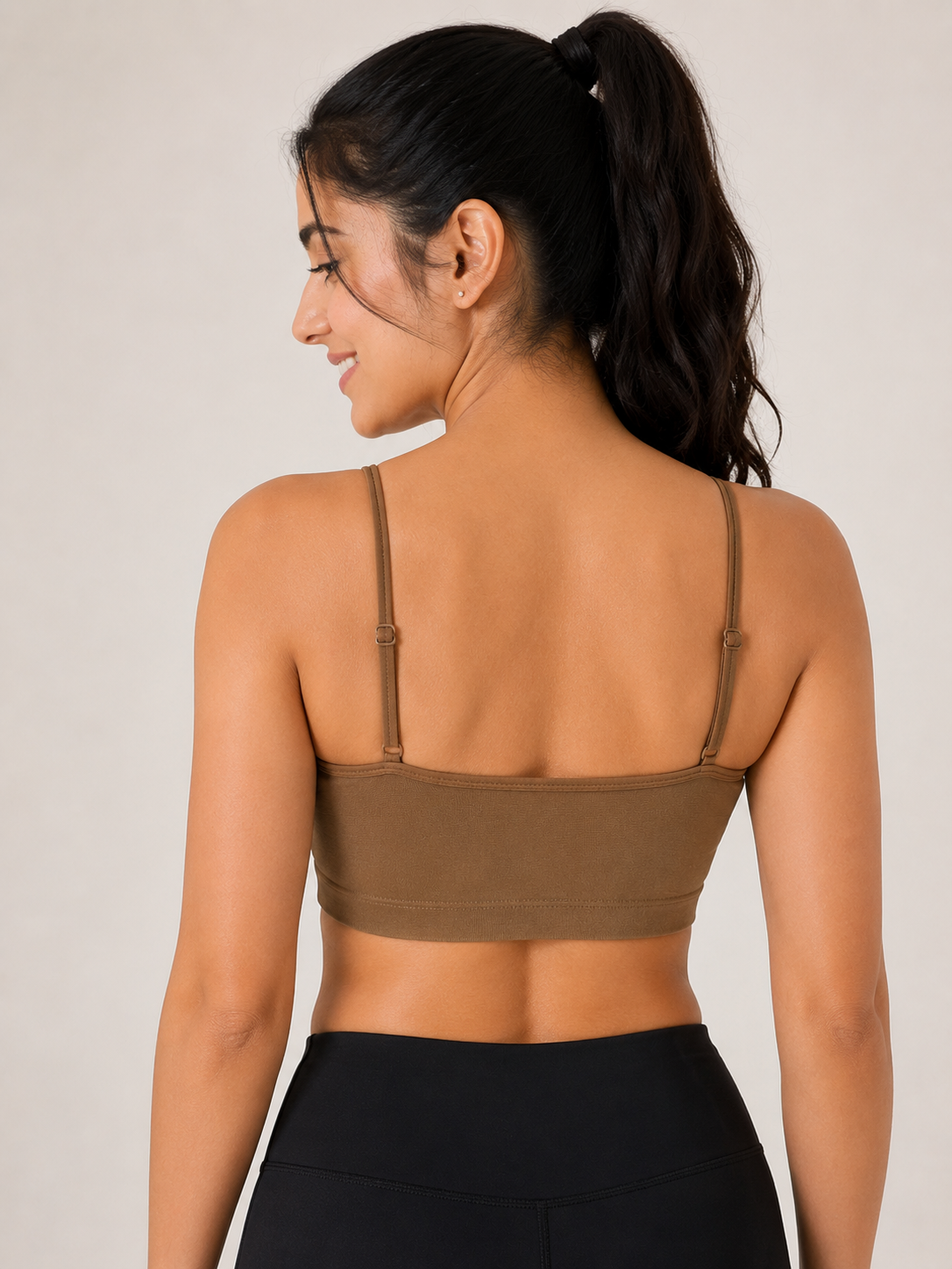 Women's Lightly Padded Sports Bra | Stretchable Non-Wired Seamless Bra for Gym, Yoga & Daily Wear (Free Size)